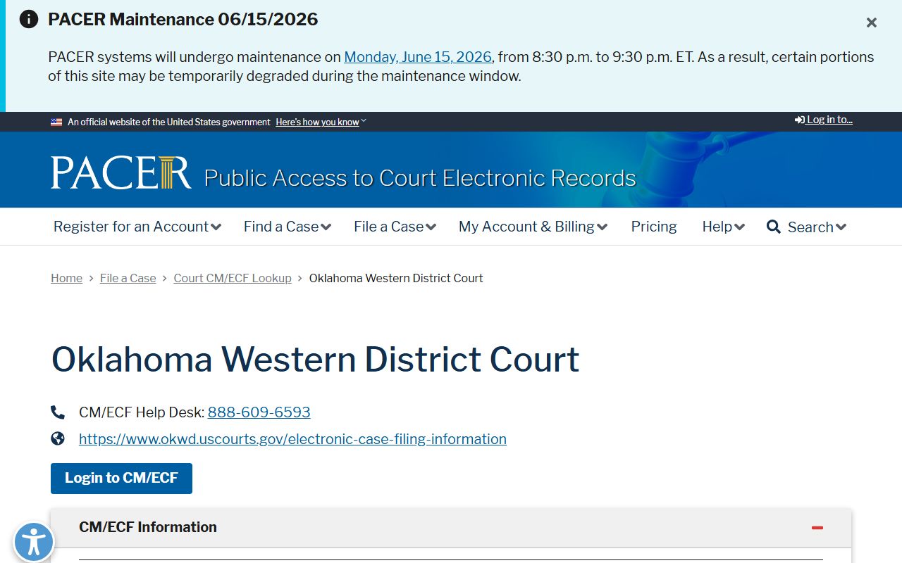 PACER CM/ECF lookup for federal cases that differ from Blaine County District Court records